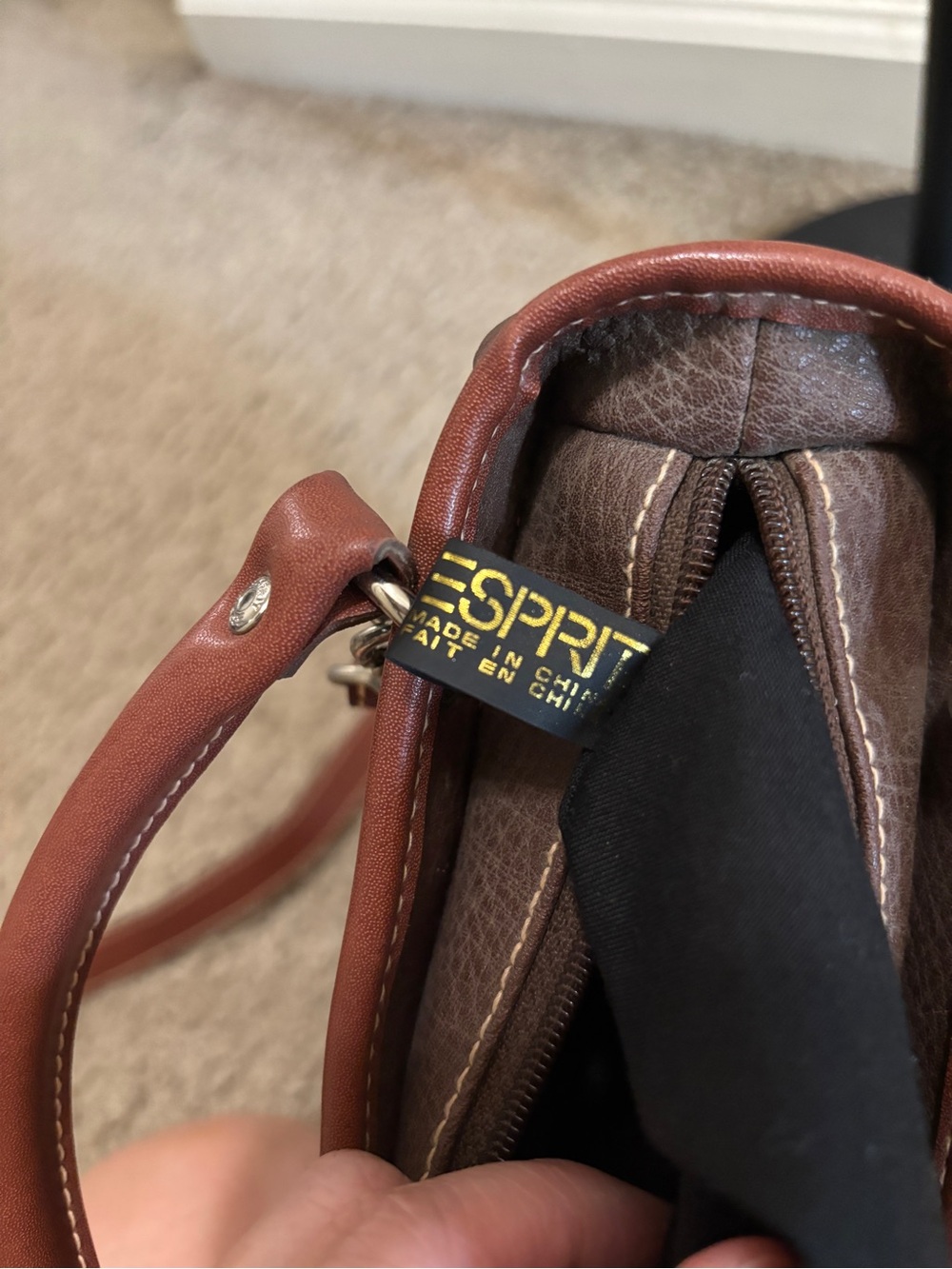 VINTAGE 2 way ESPRIT BAG - Picture 12 of 16